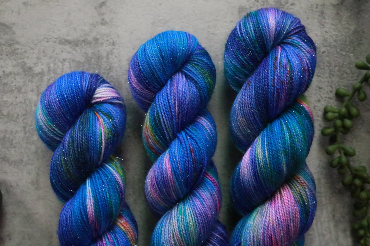 Saltwater Coral - Spruce Sparkle Sock
