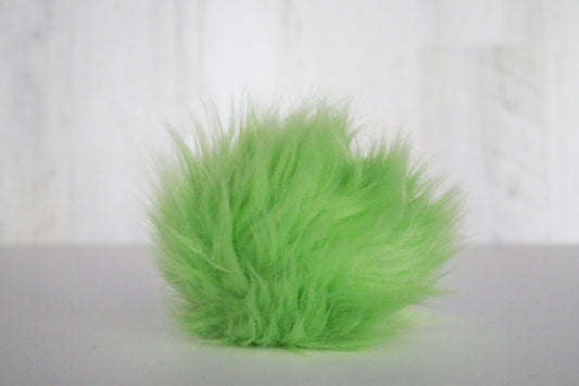 Lime Green Faux Fur Pom Pom
