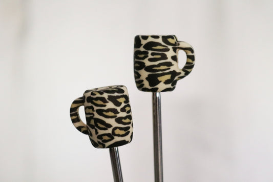 Leopard Mug Needle Stopper