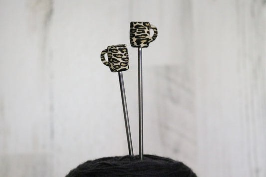 Leopard Mug Needle Stopper