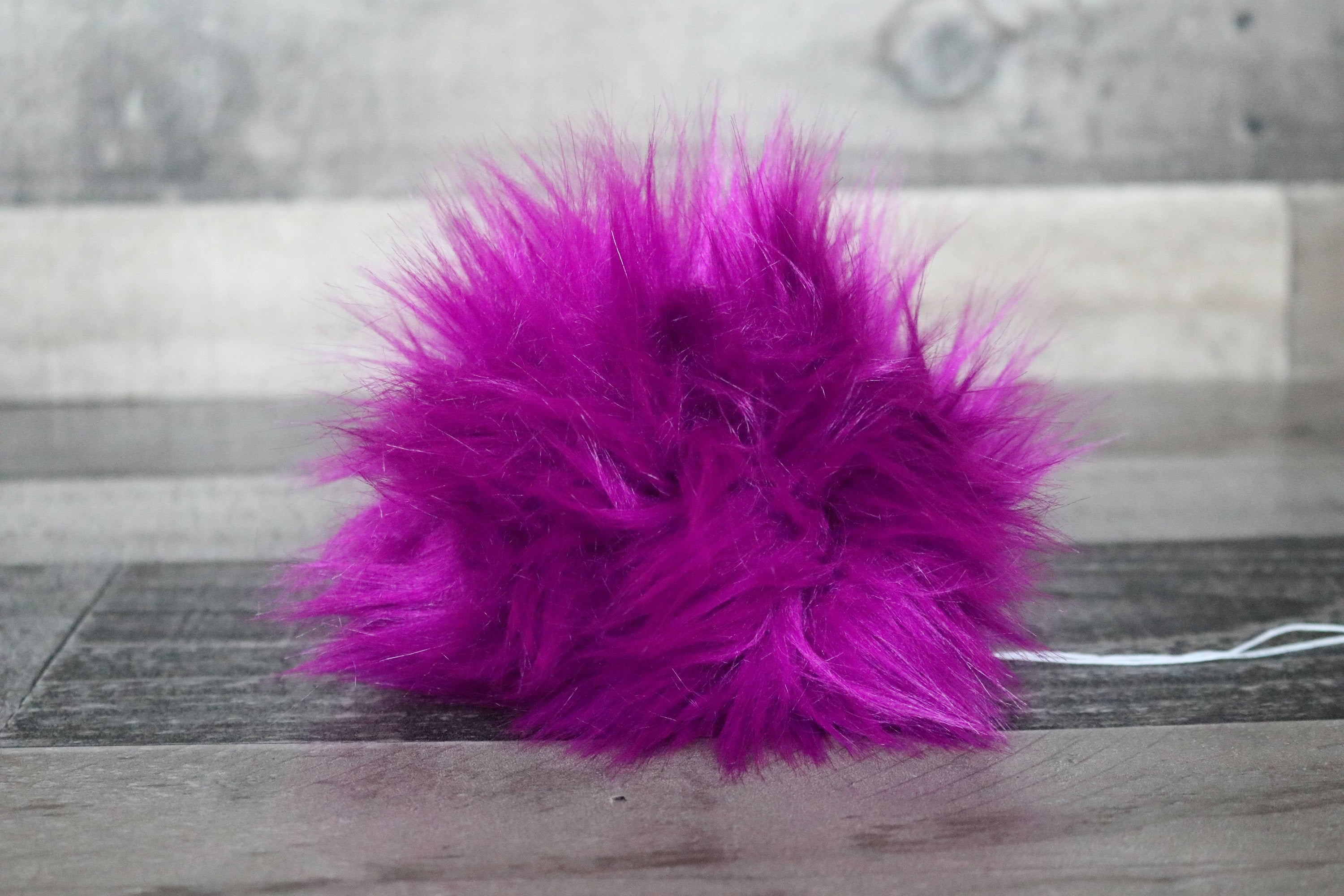 Hot Pink - Faux Fur Pom Poms