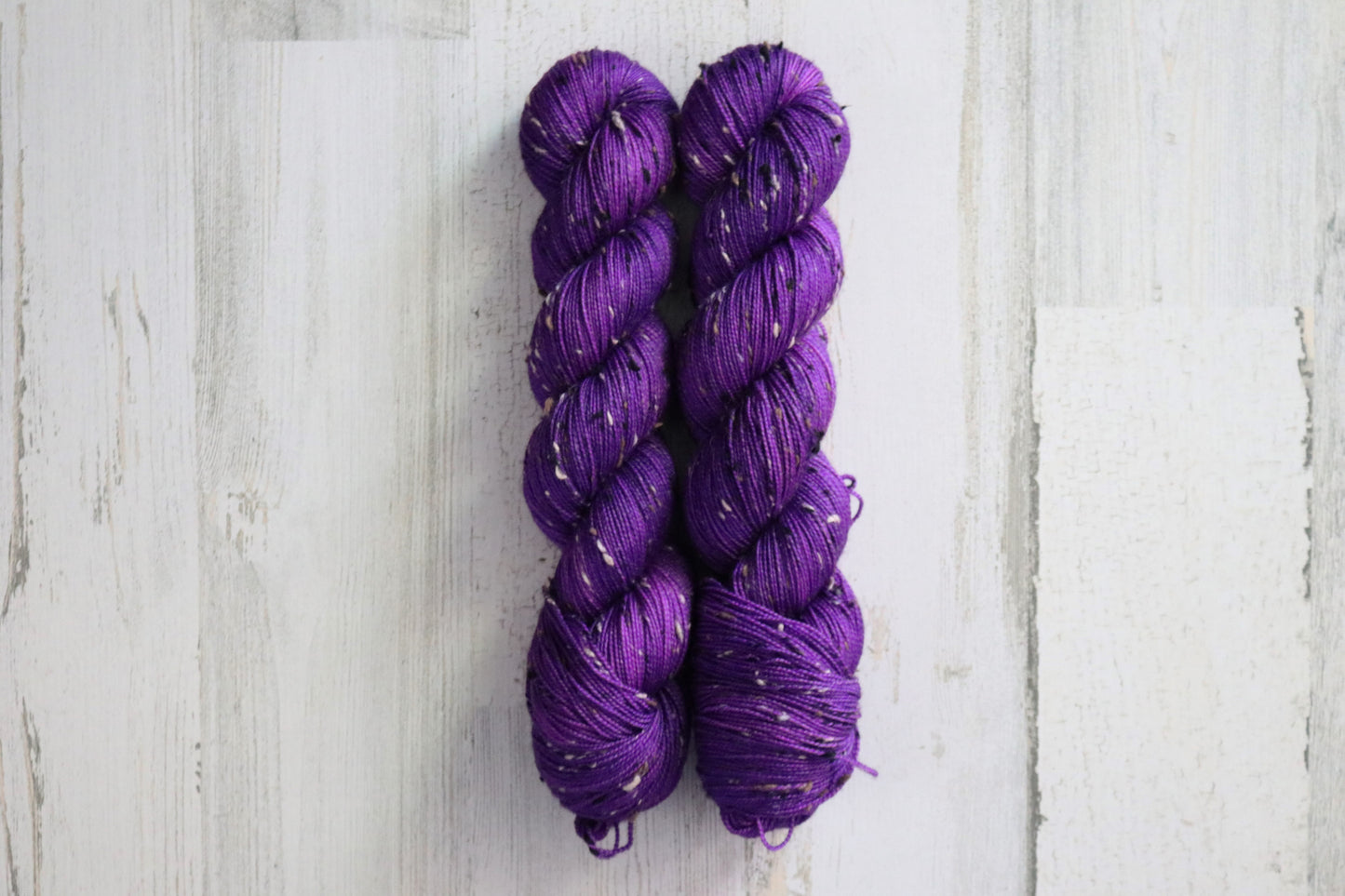 Purple Jellyfish - Maple Tweed Fingering