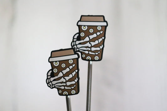 Dead Before Coffee (Brown) Needle Stopper
