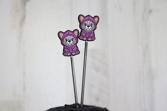 Pug Thug (Purple) Needle Stopper