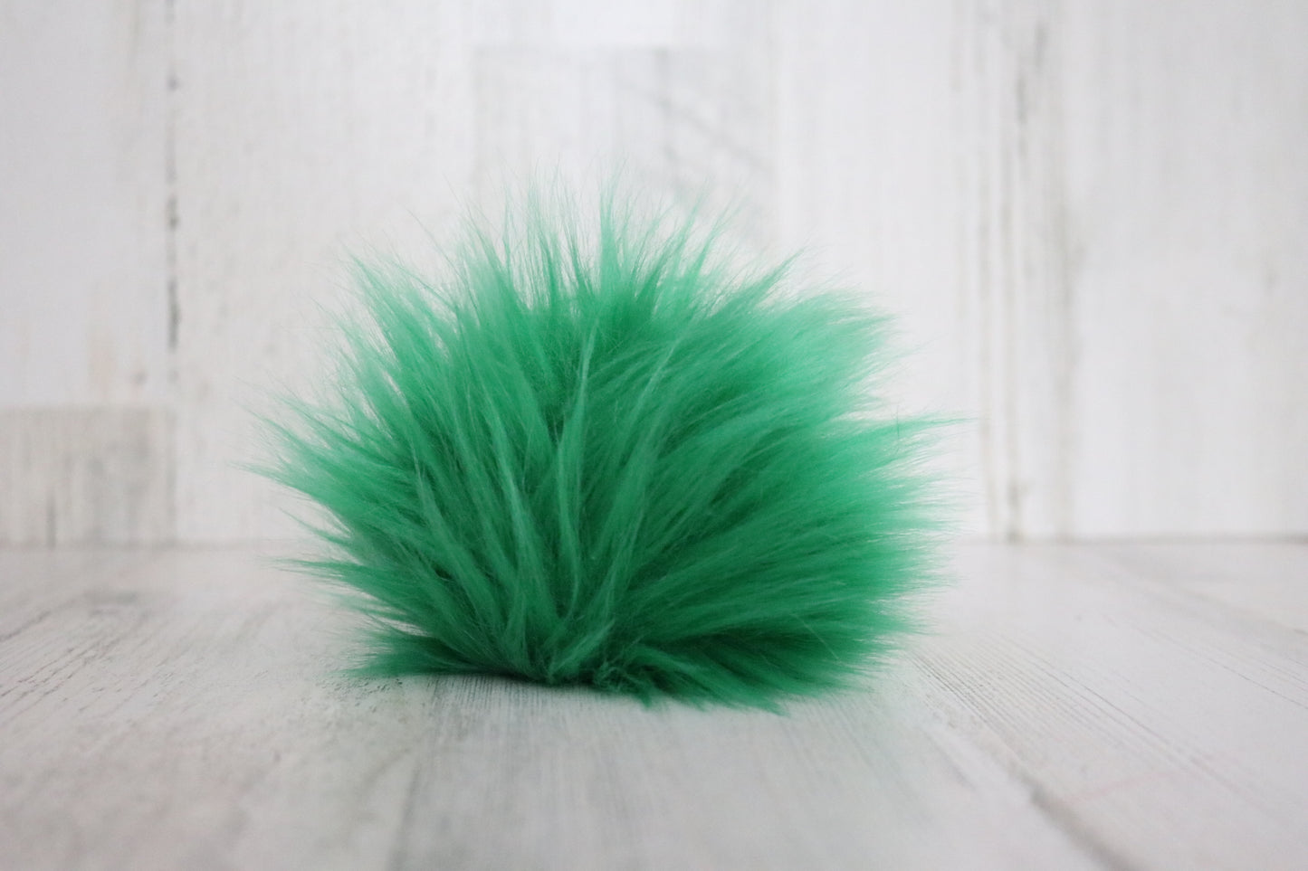 Grass Green Faux Fur Pom Pom