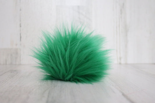 Grass Green Faux Fur Pom Pom