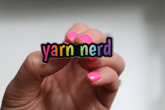 Yarn Nerd Pin