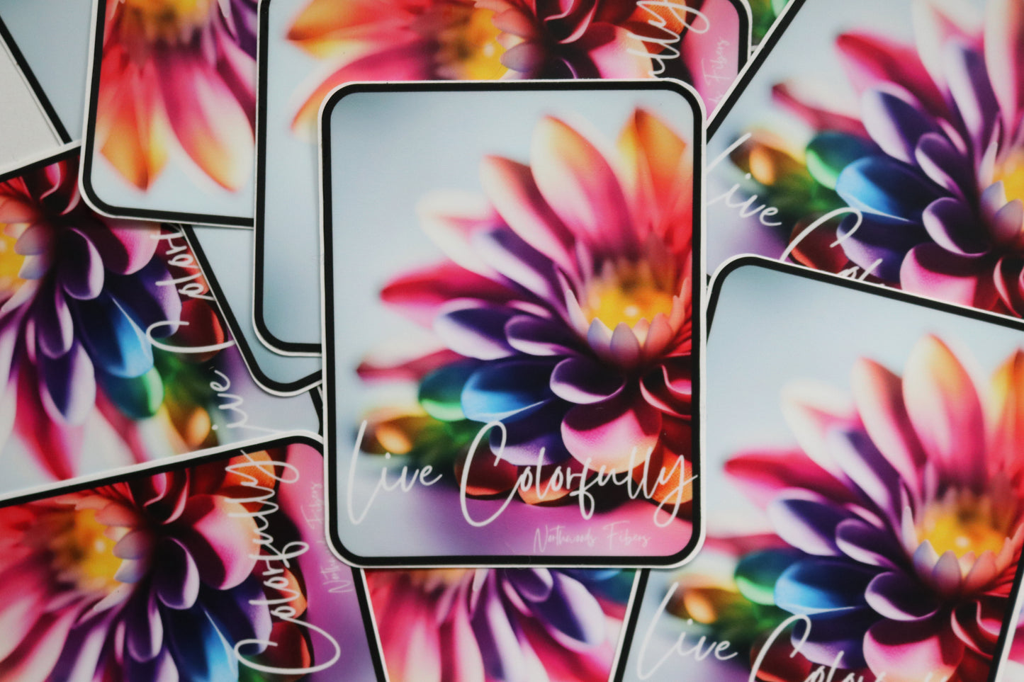 Colorful Flower Sticker